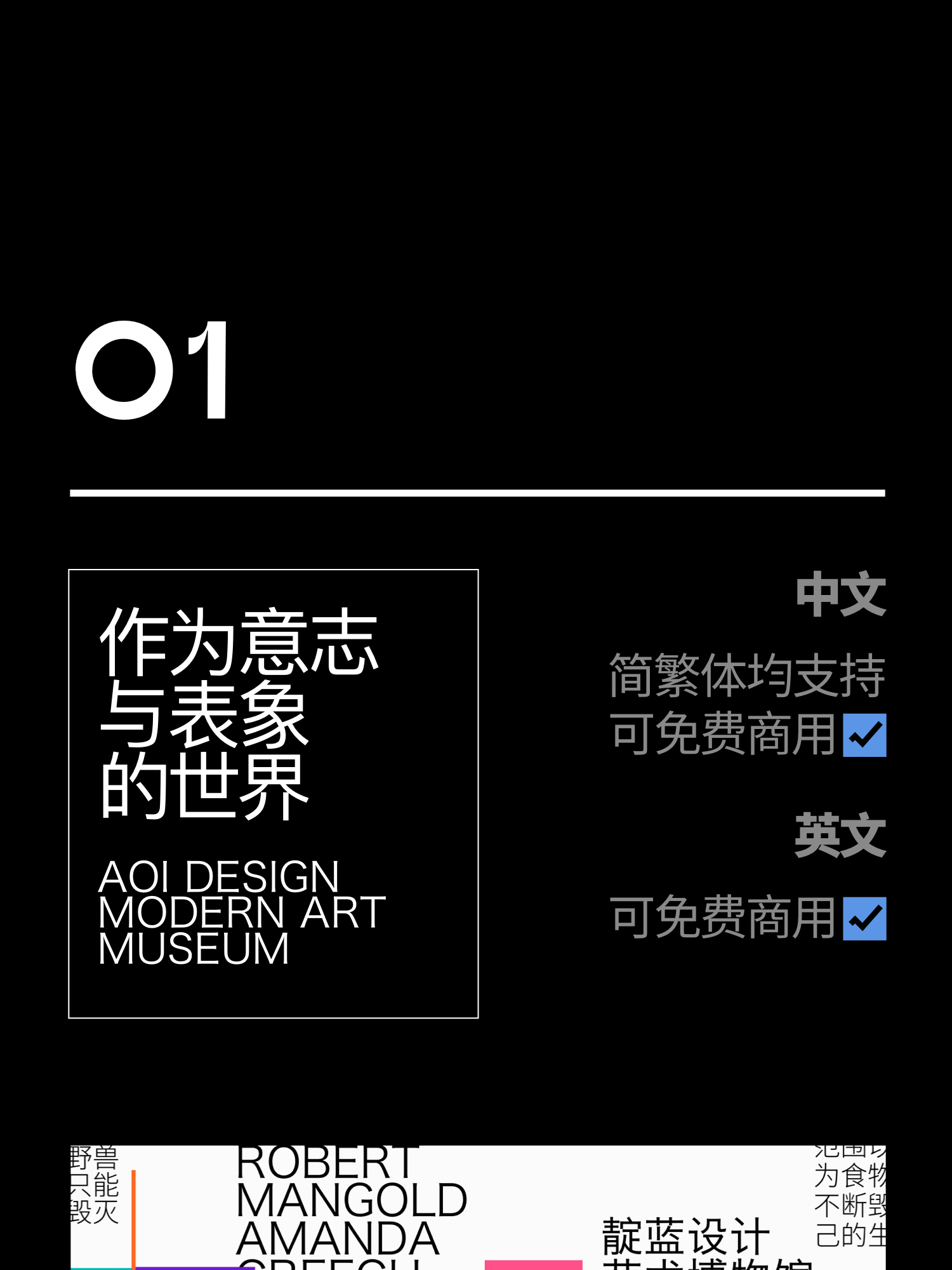 10款波普文艺风格复古小众海报标题中文英文字体设计字体包（10028） -