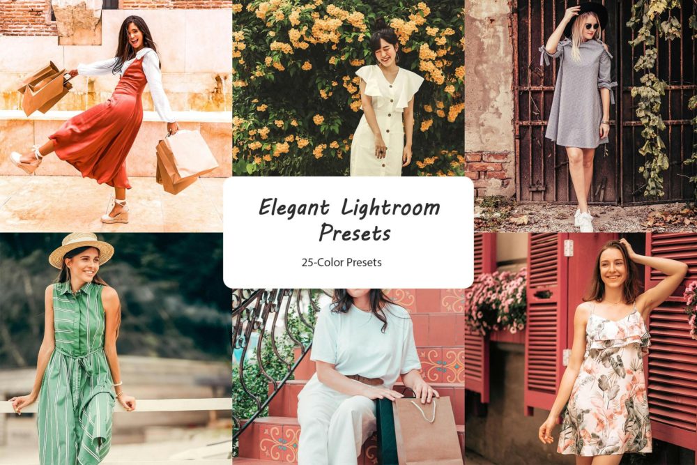 优雅美学城市街头人像摄影照片调色Lightroom预设 Elegant Lightroom Presets - —