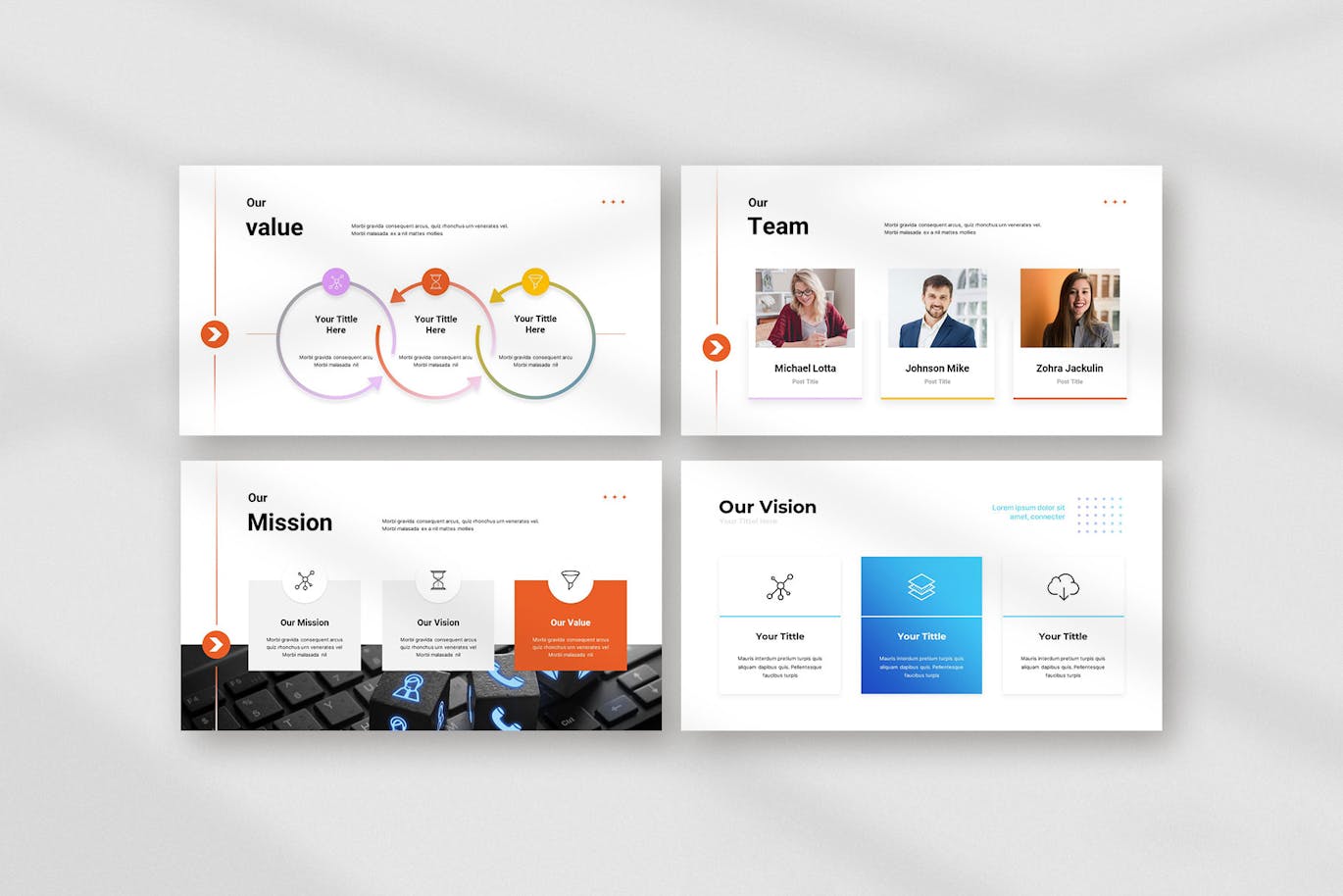 公司业务介绍Keynote幻灯片素材 Company Profile Presentation Templates