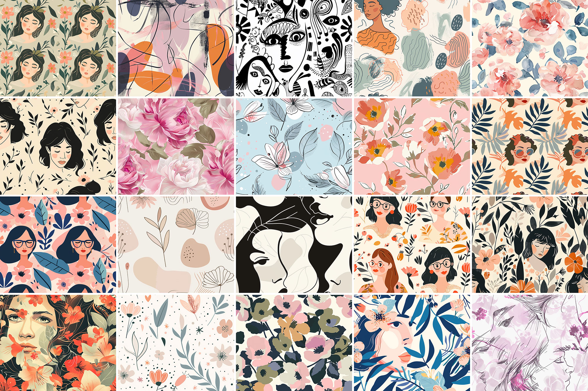 600+ Feminine Patterns