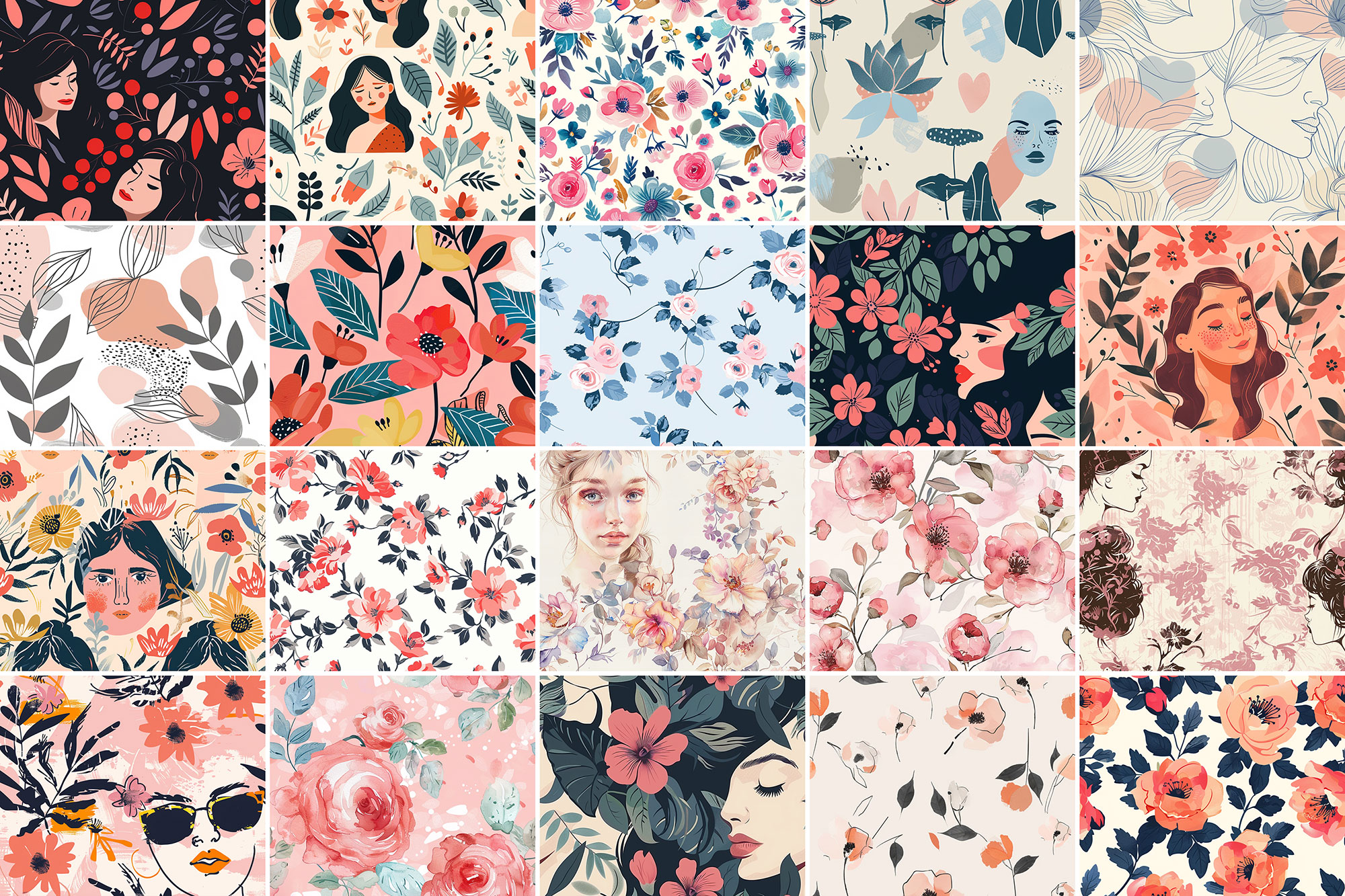 600+ Feminine Patterns