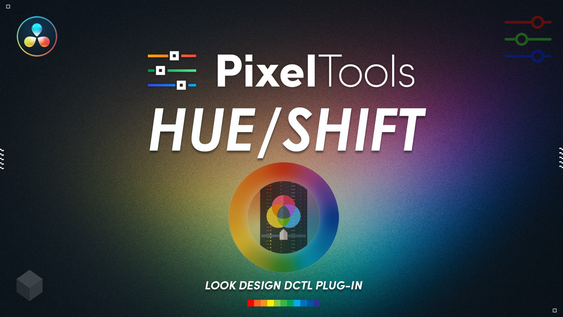 PixelTools - hueShift DCTL Plug-In 完美电影感胶片模拟减色饱和度色彩分级达芬奇DCTL调色插件（10060） -