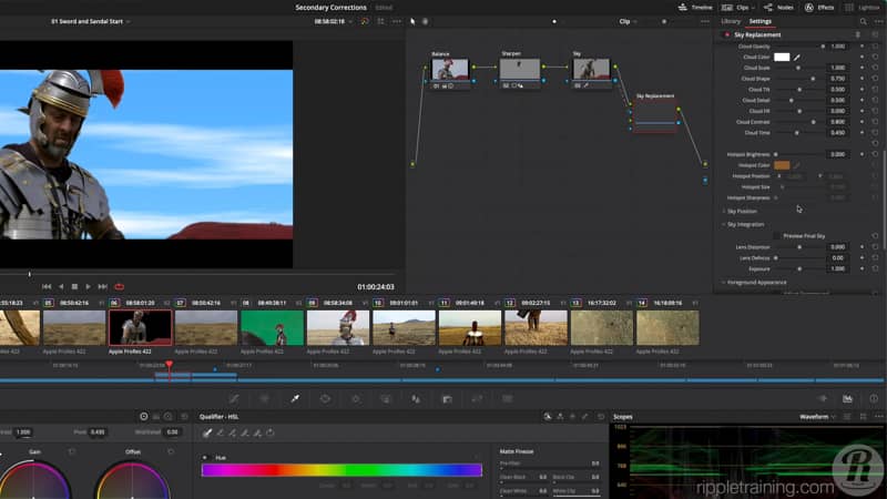 达芬奇17/18零基础入门到精通教程高级调色课程 RippleTraining - Advanced Color Grading in DaVinci Resolve（10081） -