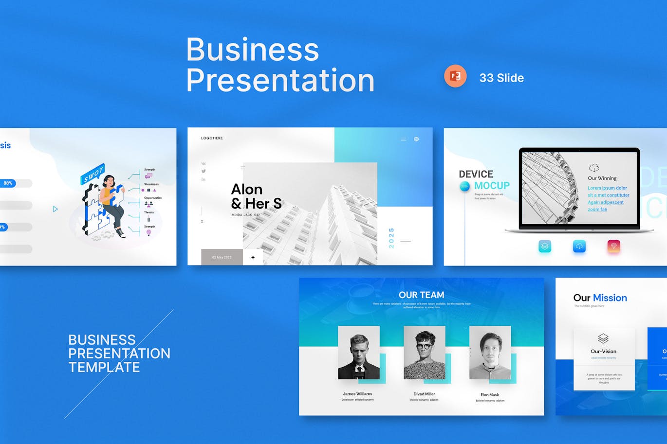 公司业务简介PPT幻灯片模板素材 Compay Business profile Presentation Templates