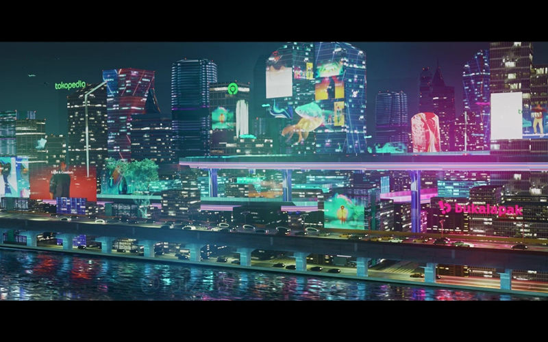 Blender赛博朋克风格未来城市3D模型 Futuristic City – EEVEE Blender_