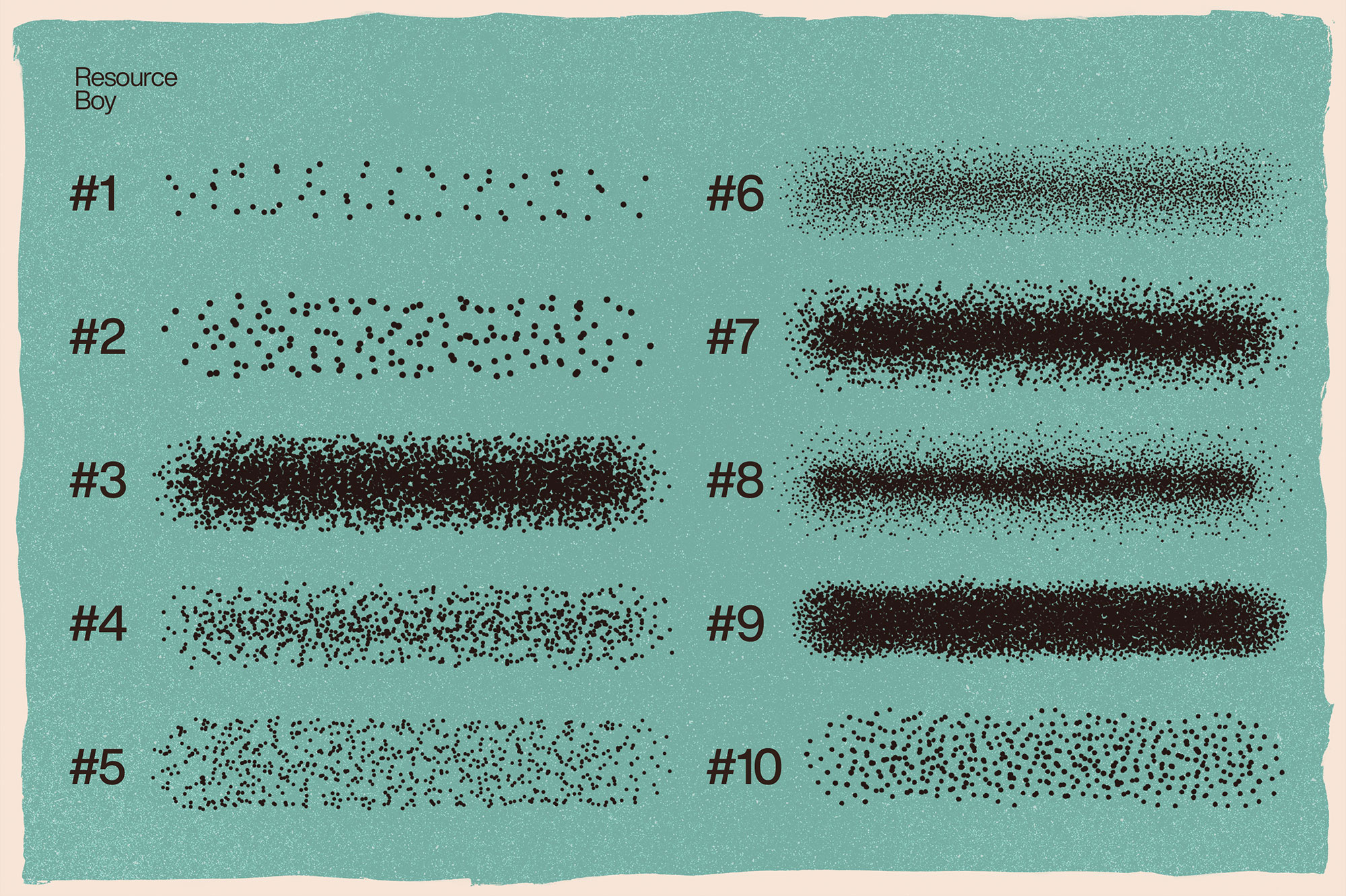 100 Stipple Shading Photoshop Brushes