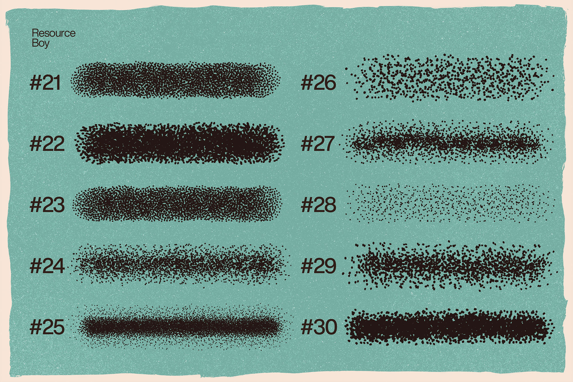 100 Stipple Shading Photoshop Brushes