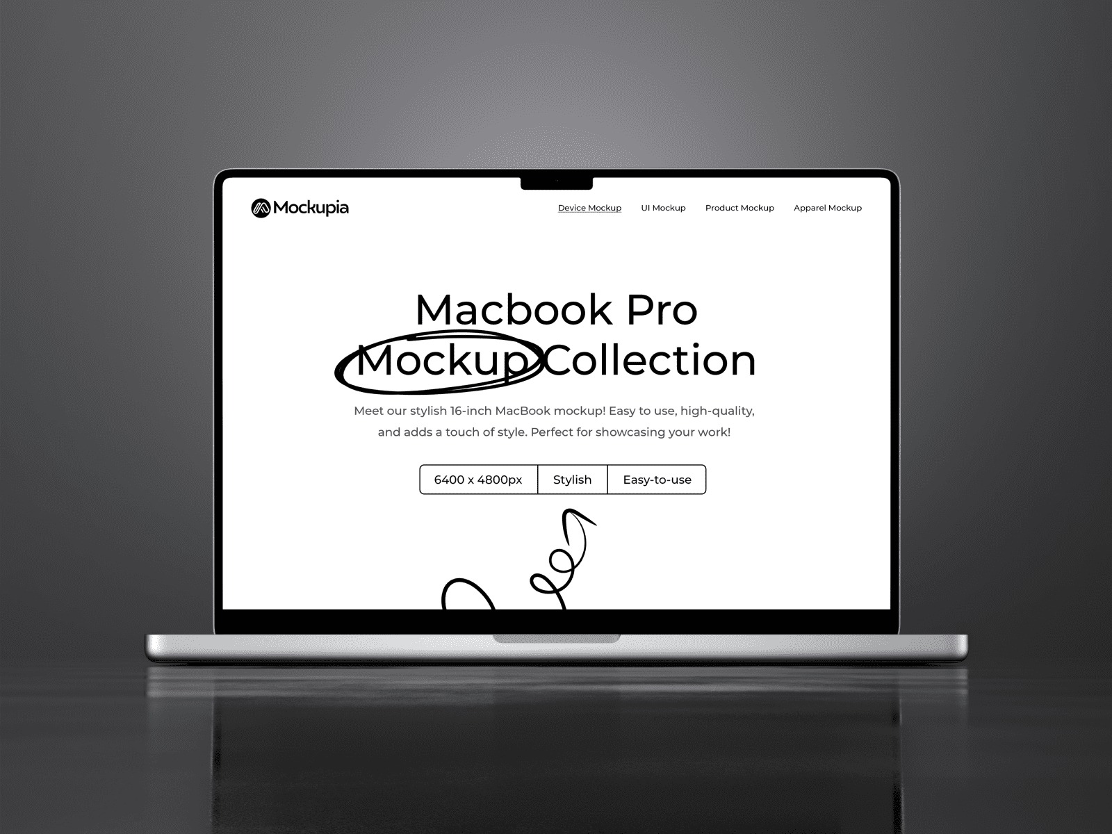 8款工业风格网站界面设计苹果MacBook Pro笔记本电脑演示效果图PS贴图样机模板 Vertex - Macbook Pro Mockup - —