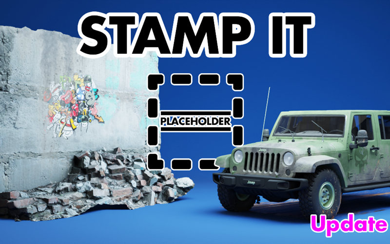 【Blender插件】Stamp It! v1.0.0 印花贴花贴图快速图像绘制纹理剪切模型_