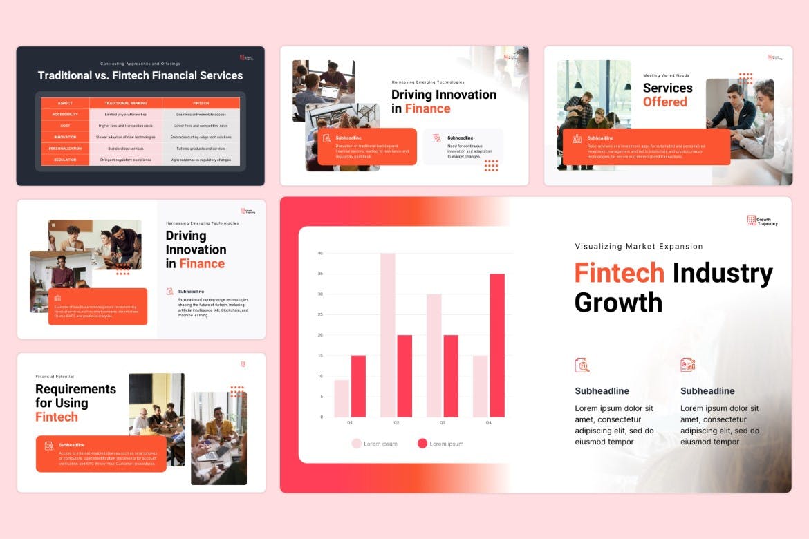 金融科技初创公司Keynote演示文稿 Fintech Startup &#8211; Keynote Template