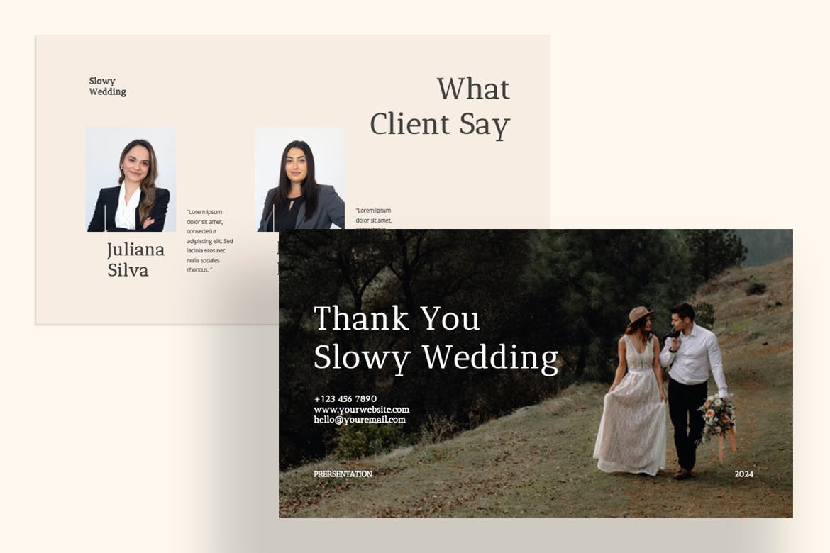 婚礼策划与创意Keynote演示文稿 Slowy &#8211; Wedding Keynote