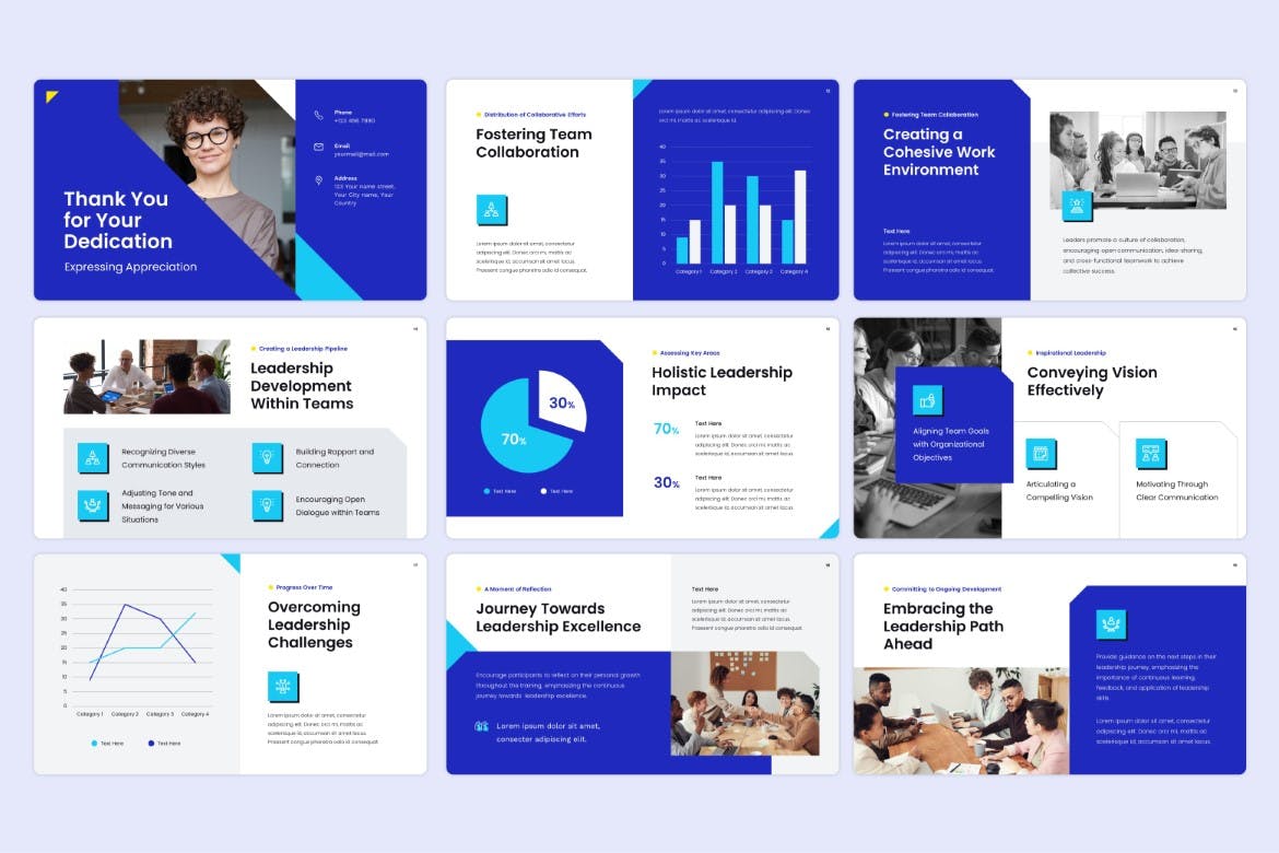 基本领导力培训Google幻灯片模板 Basic Leadership Training &#8211; Google Slides Template