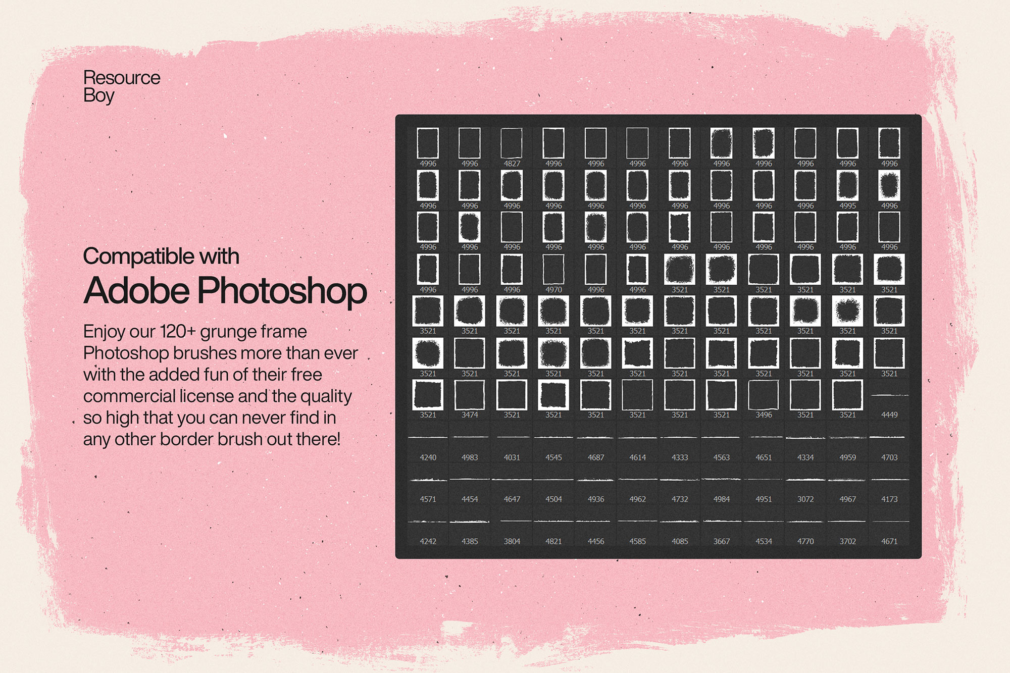 120+ Grunge Frame &#038; Border Photoshop Brushes