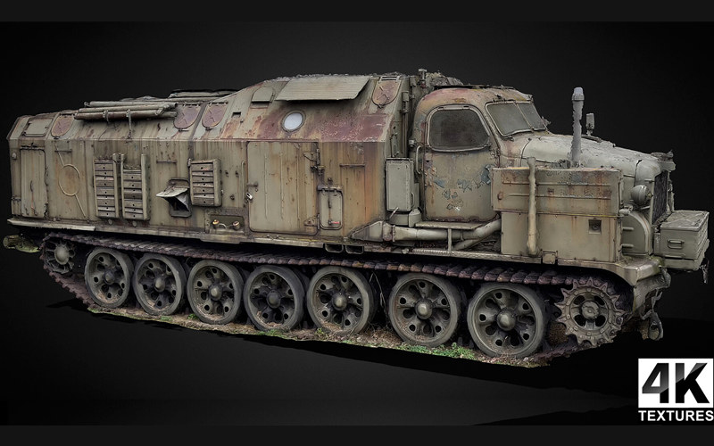 苏联军用雷达车辆3D扫描模型 soviet military radar vehicle photogrammetry_