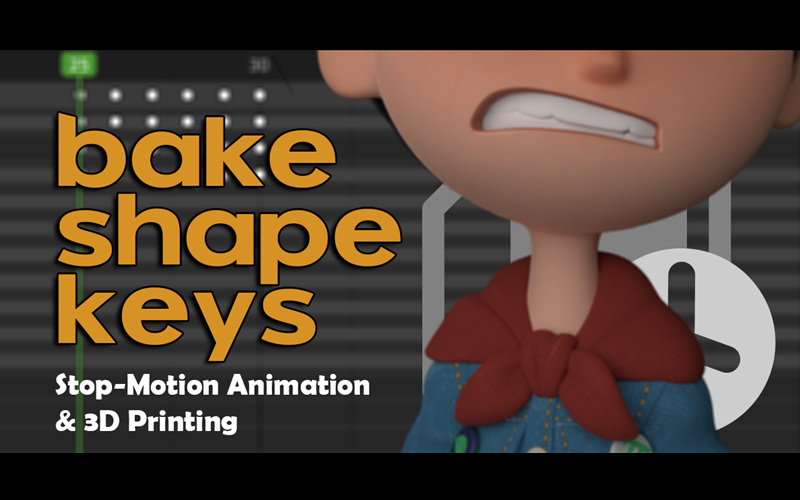 【Blender插件】Bake Shape Keys v1.2.0 形态键烘焙_