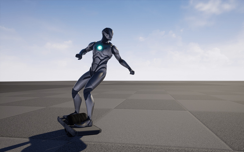 【UE4/5】独轮滑板运动动画蓝图资产_