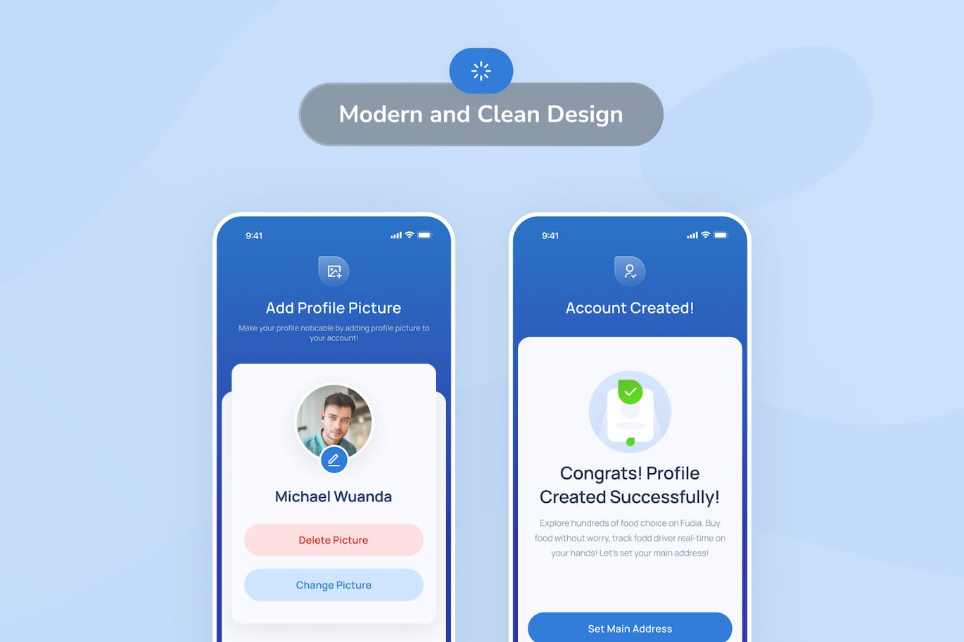 创建帐户应用程序 UI套件 Fudia &#8211; Create Account App UI