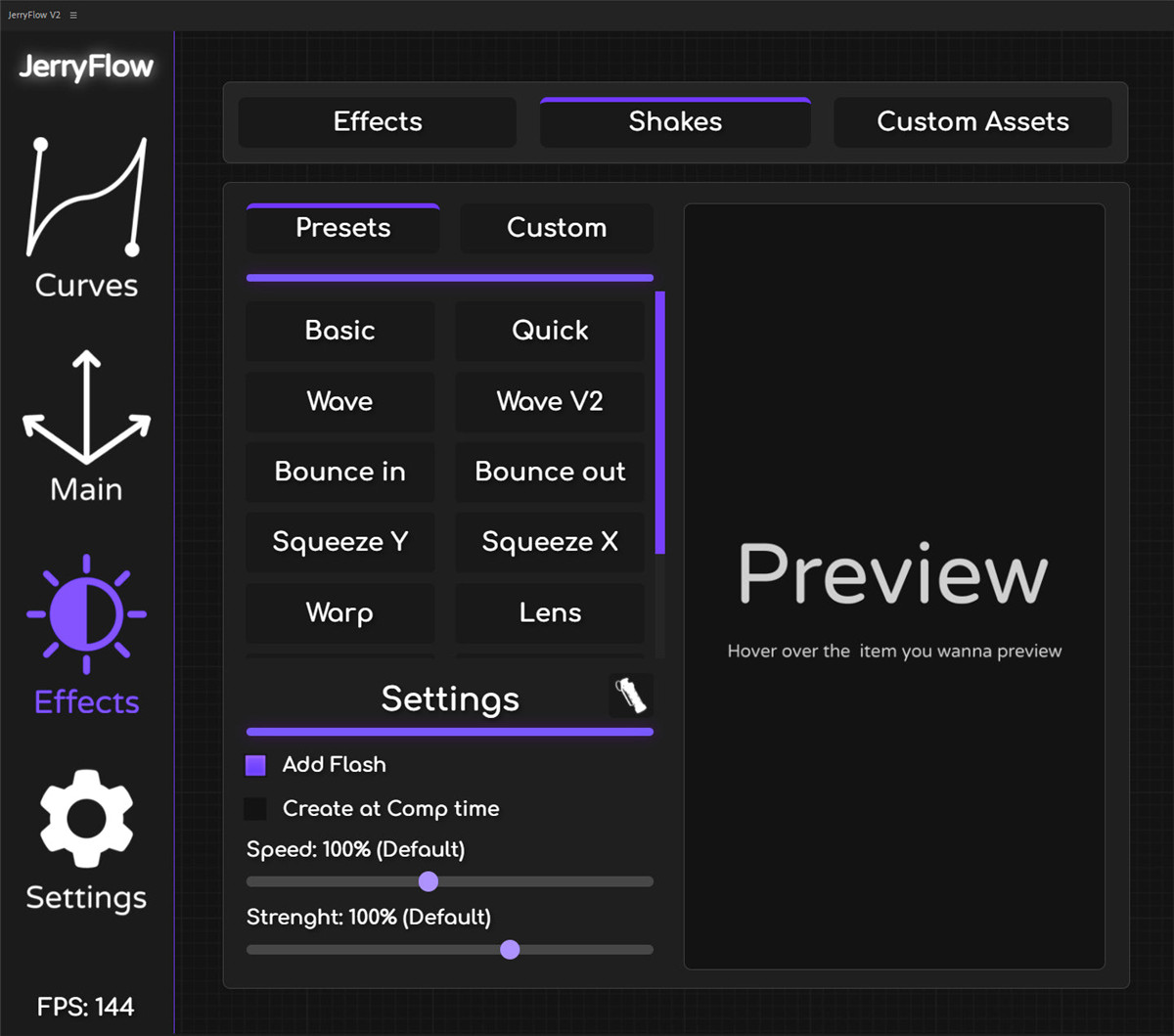 JerryFlow V2 AE工作全流程简化快捷抖动摇晃跟踪模糊剪辑效率神器AE插件 JerryFlow – JerryFlow V2（10341） -