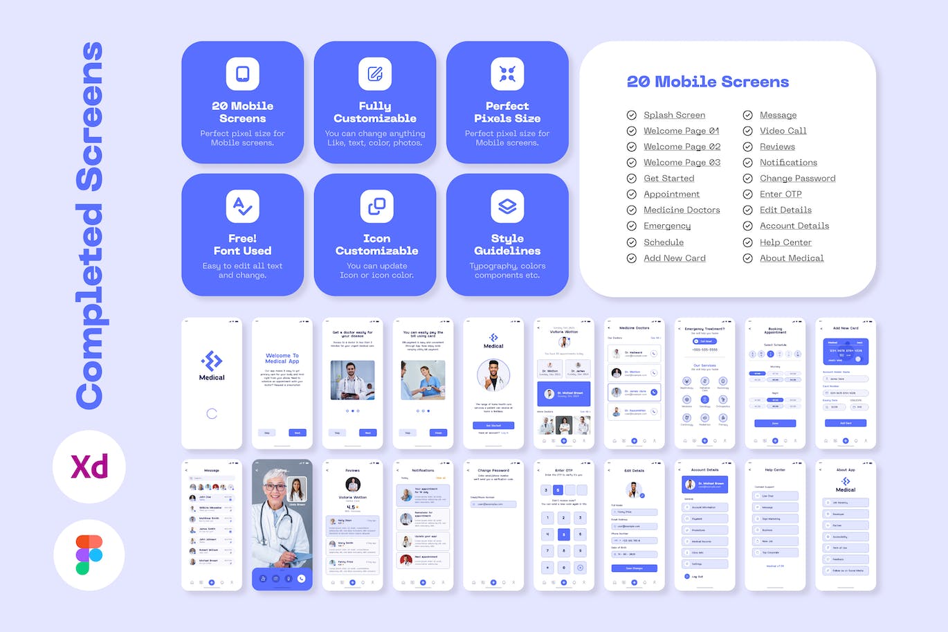 医疗App移动应用程序模板 Medical Mobile App Template