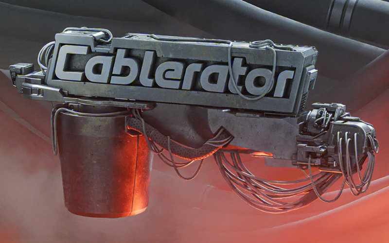 【Blender插件】Cablerator 1.49 电缆电线管道生成硬表面建模_