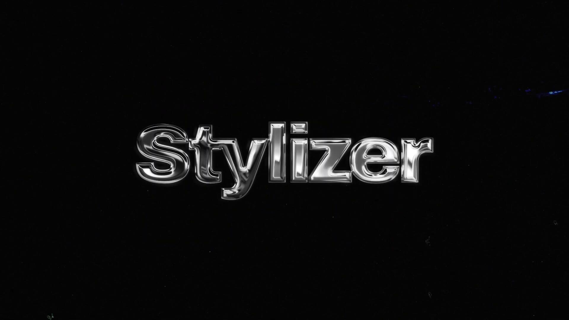 Happy Editing - Chrome Stylizer 全息3D金属镀铬扭曲流体酸性效果笑脸文字标题LOGO动画AE/PR模板（10410） -