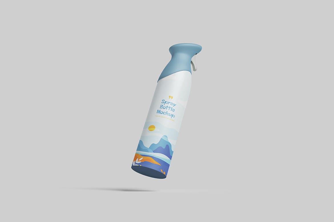 喷雾瓶包装展示样机 Spray Bottle Mockup