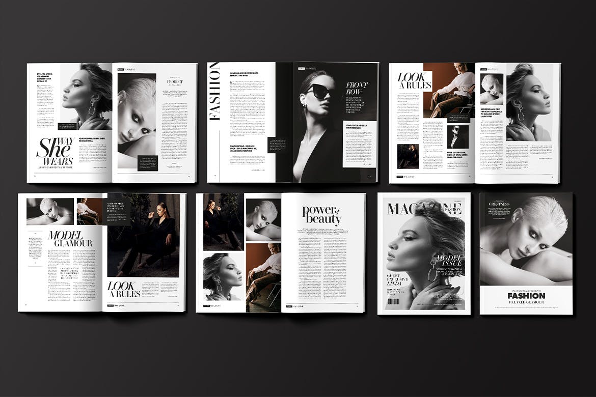 全球时尚聚焦杂志模板 Fashion Magazine Template