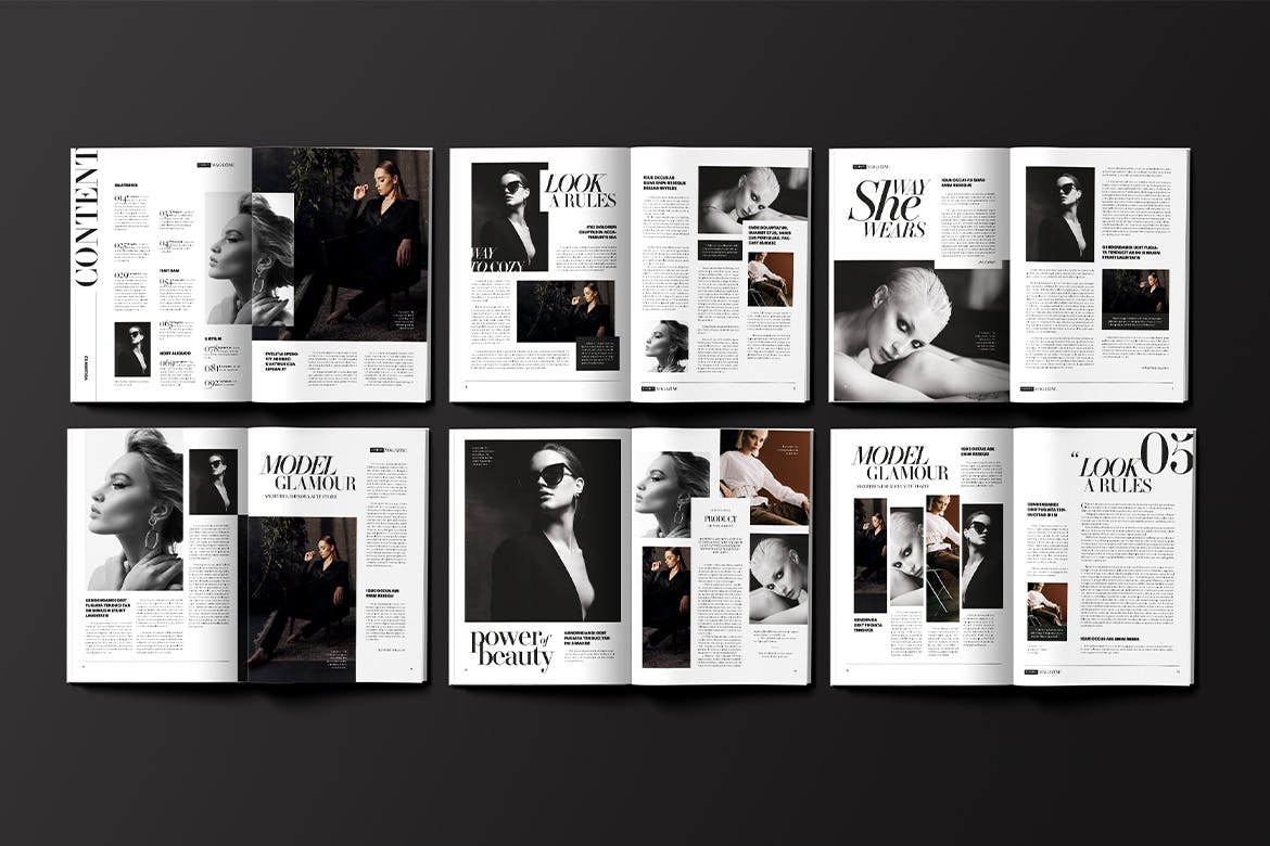 全球时尚聚焦杂志模板 Fashion Magazine Template