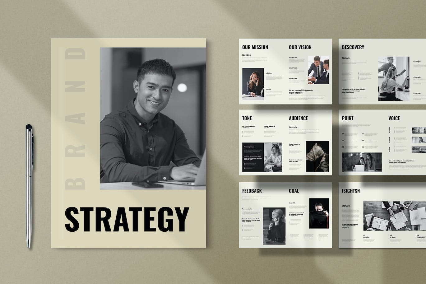 品牌战略宣传册模板 Brand Strategy Brochure Template