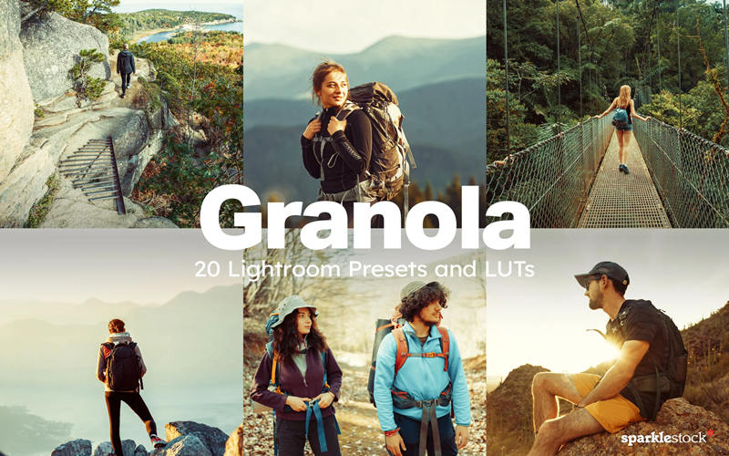 20个远足Lightroom和LUT调色预设 20 Granola Lightroom Presets und LUTs_