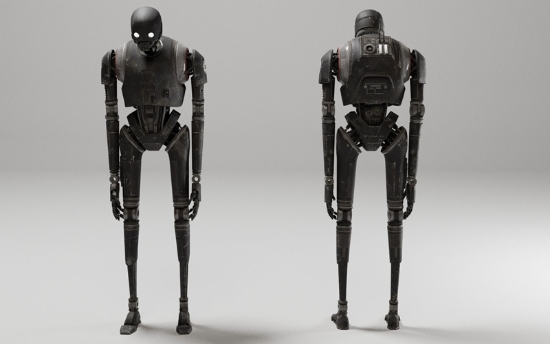 K-2SO星球大战机器人3D模型 K-2SO Star Wars Droid 3D model_