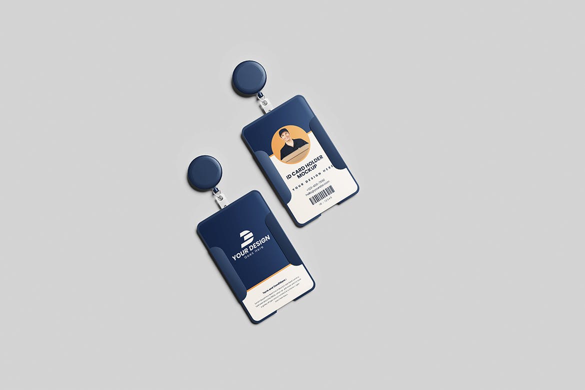 ID卡工作证VI样机 Id Holder PSD Mockup