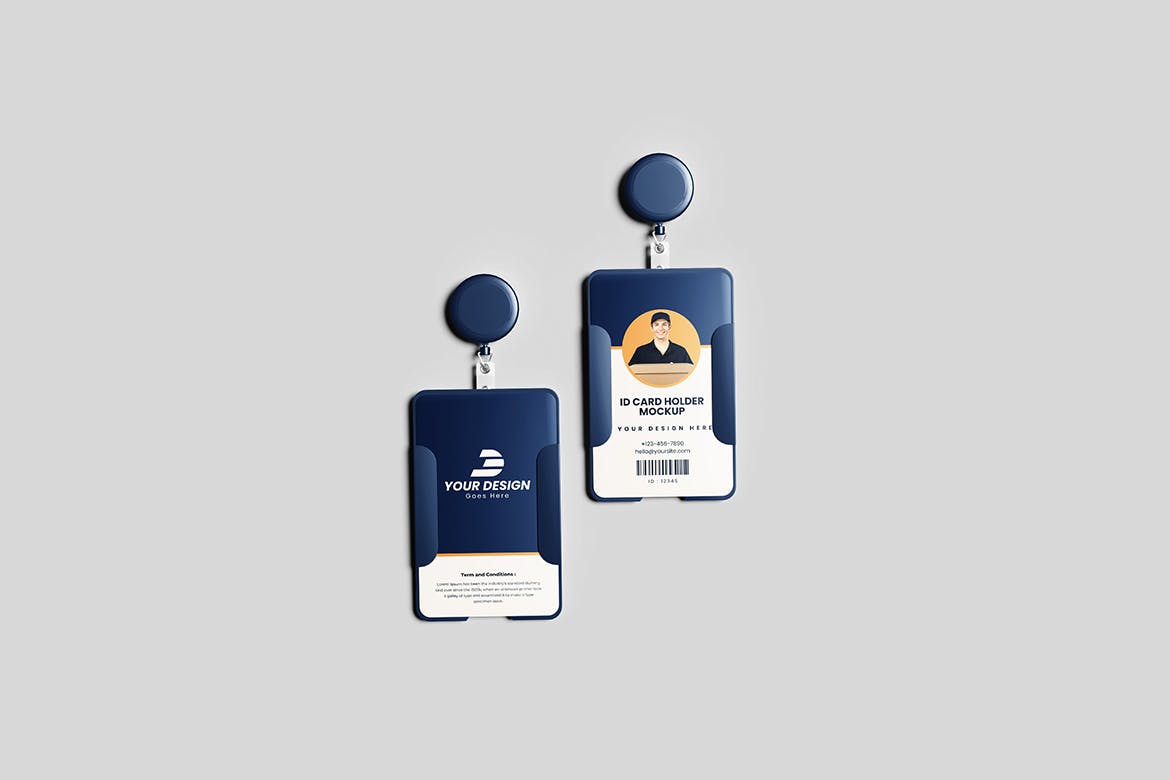 ID卡工作证VI样机 Id Holder PSD Mockup