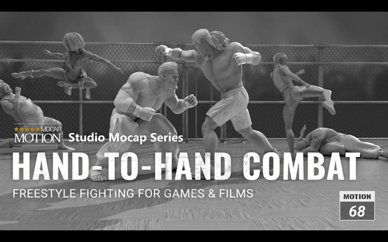 iClone 8肉搏拳击打击动作rlMotion格式 Hand to Hand Combat_