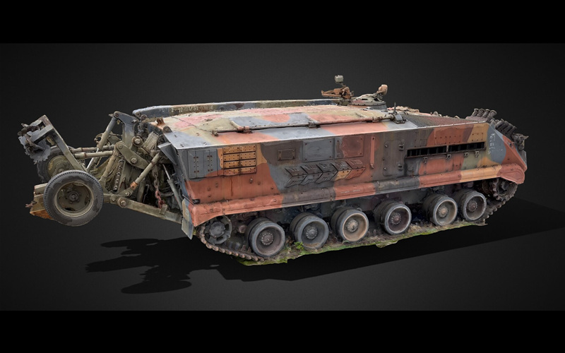 苏联军用车辆3D扫描模型 military soviet vehicle photogrammetry_