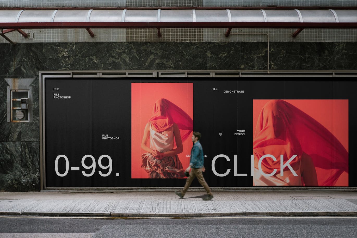 城市广告牌广告展示样机 City Billboard Mockup