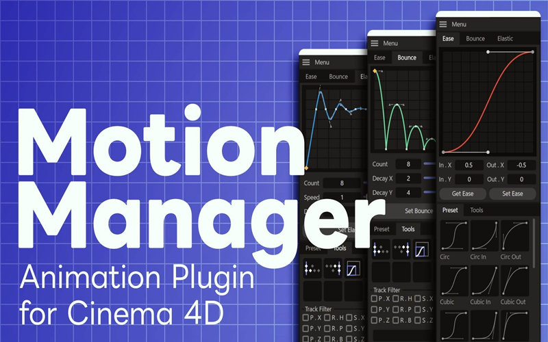 C4D运动管理器插件 Motion Manager v1.1.4 for Cinema 4D 支持C4D S24-2024_