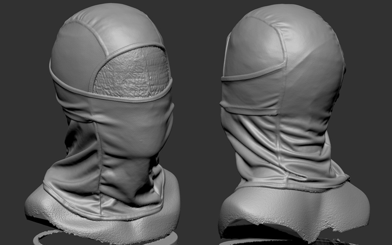 巴拉克拉法帽3D扫描模型 RAW SCAN Balaclava_