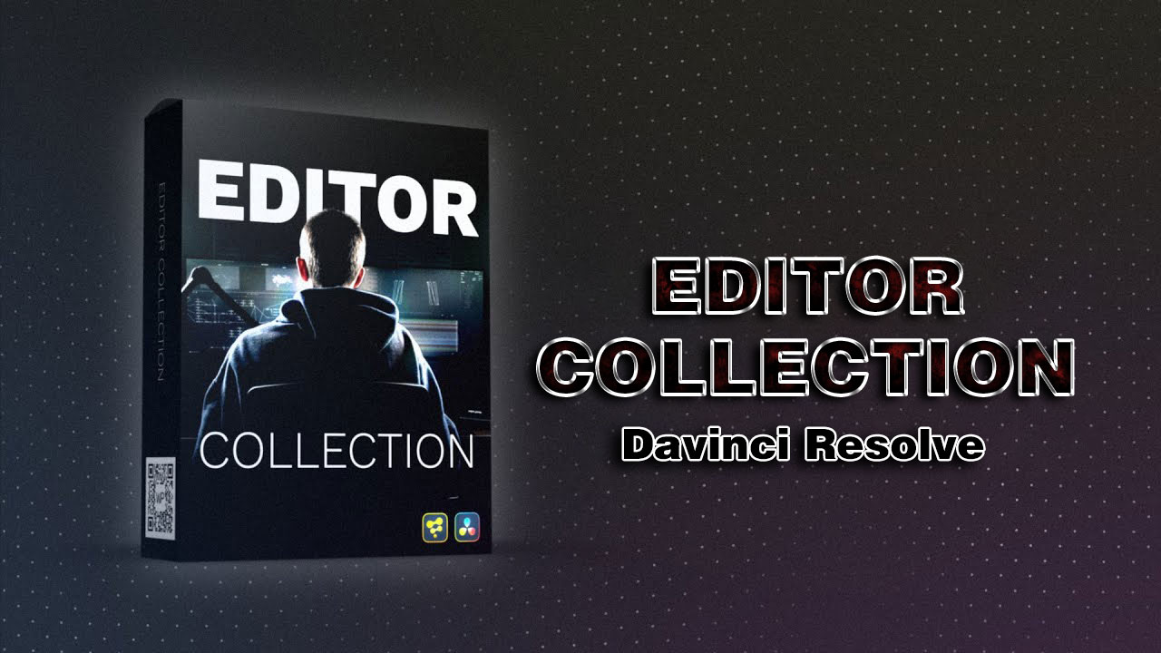 EditorCollection 23个终极实用文字标题出入场缩放/标题/效果/生成器/转场效果达芬奇预设（10562） -