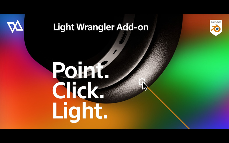 【Blender插件】Light Wrangler v2.1.3 目标照明灯光插件+使用教程_