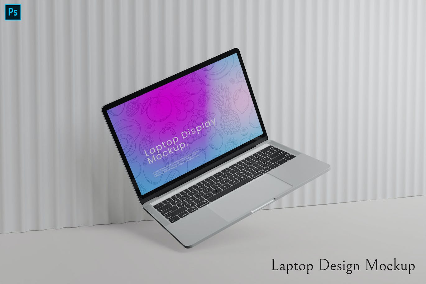 MacBook笔记本电脑设计样机模板 Laptop Design Mockup