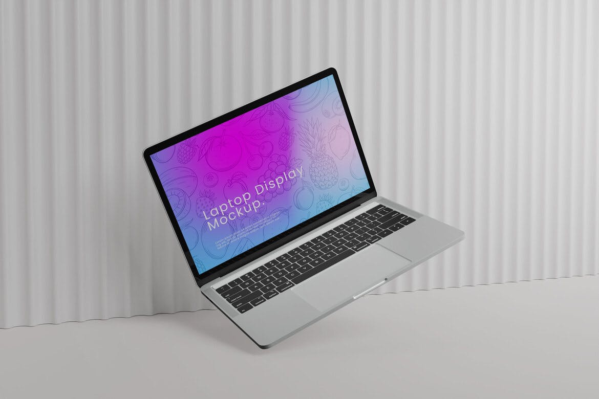 MacBook笔记本电脑设计样机模板 Laptop Design Mockup