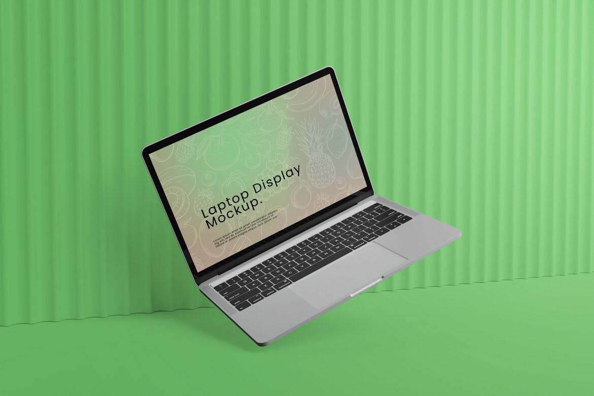 MacBook笔记本电脑设计样机模板 Laptop Design Mockup