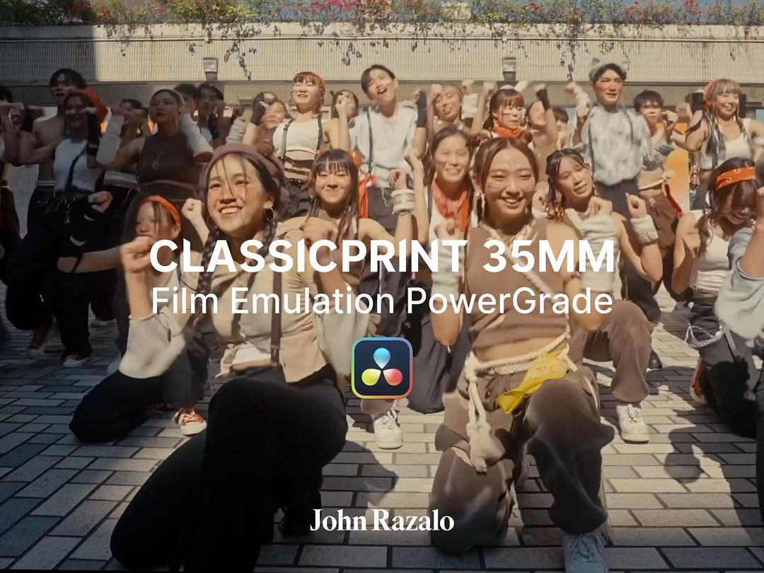 ClassicPrint 35mm Film Emulation PowerGrade V3 港风美学经典35mm胶片模拟电影视觉效果色彩分级达芬奇调色节点 （10064） -