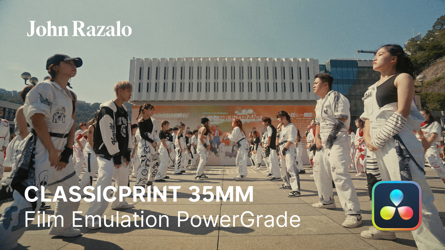 ClassicPrint 35mm Film Emulation PowerGrade V3 港风美学经典35mm胶片模拟电影视觉效果色彩分级达芬奇调色节点 （10064） -