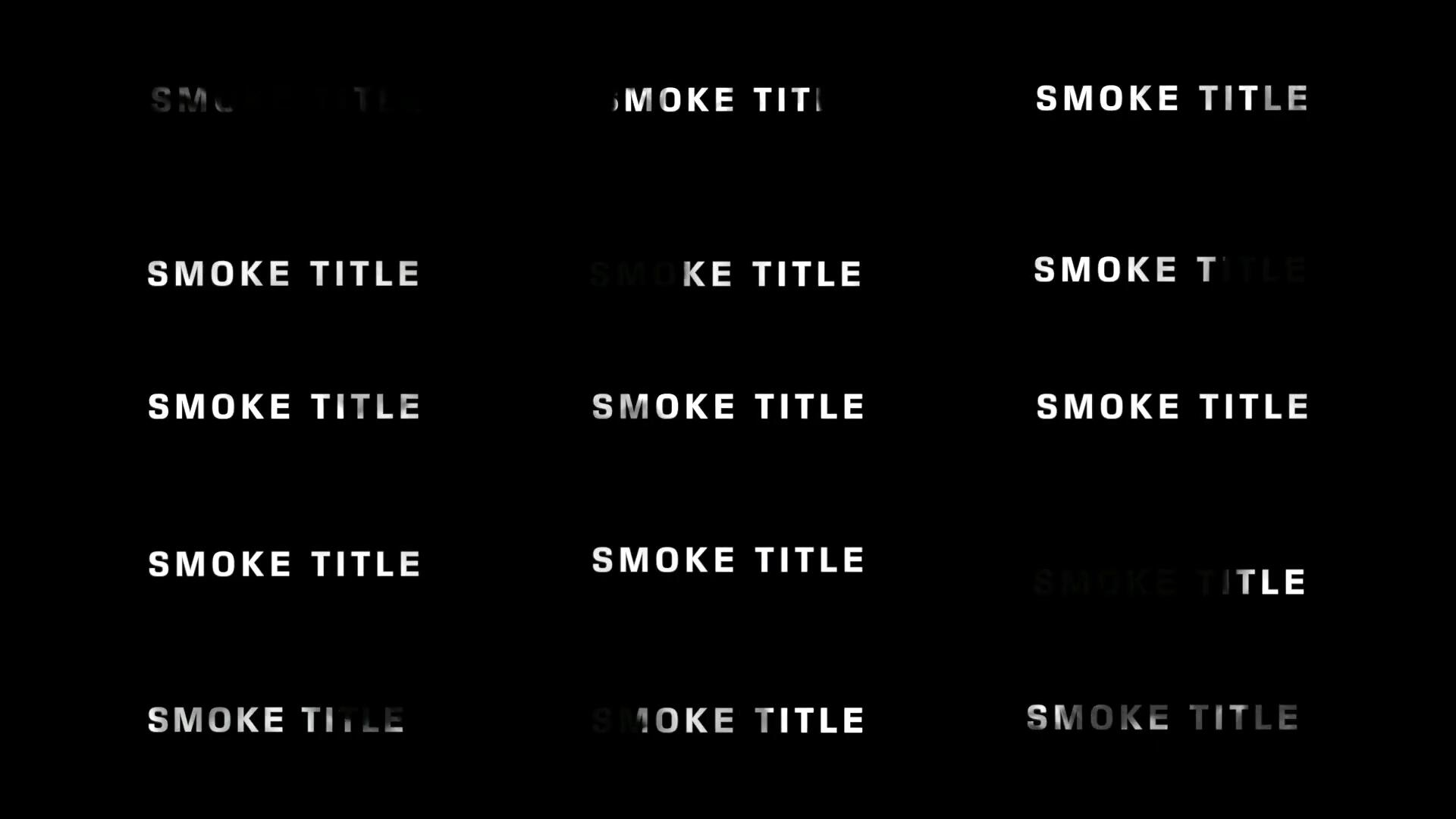 FCPX插件：19个烟雾缓缓淡入淡出开场文字标题字幕动画 Cinematic Smoke Titles Pack - Ryan Nangle（10608） -