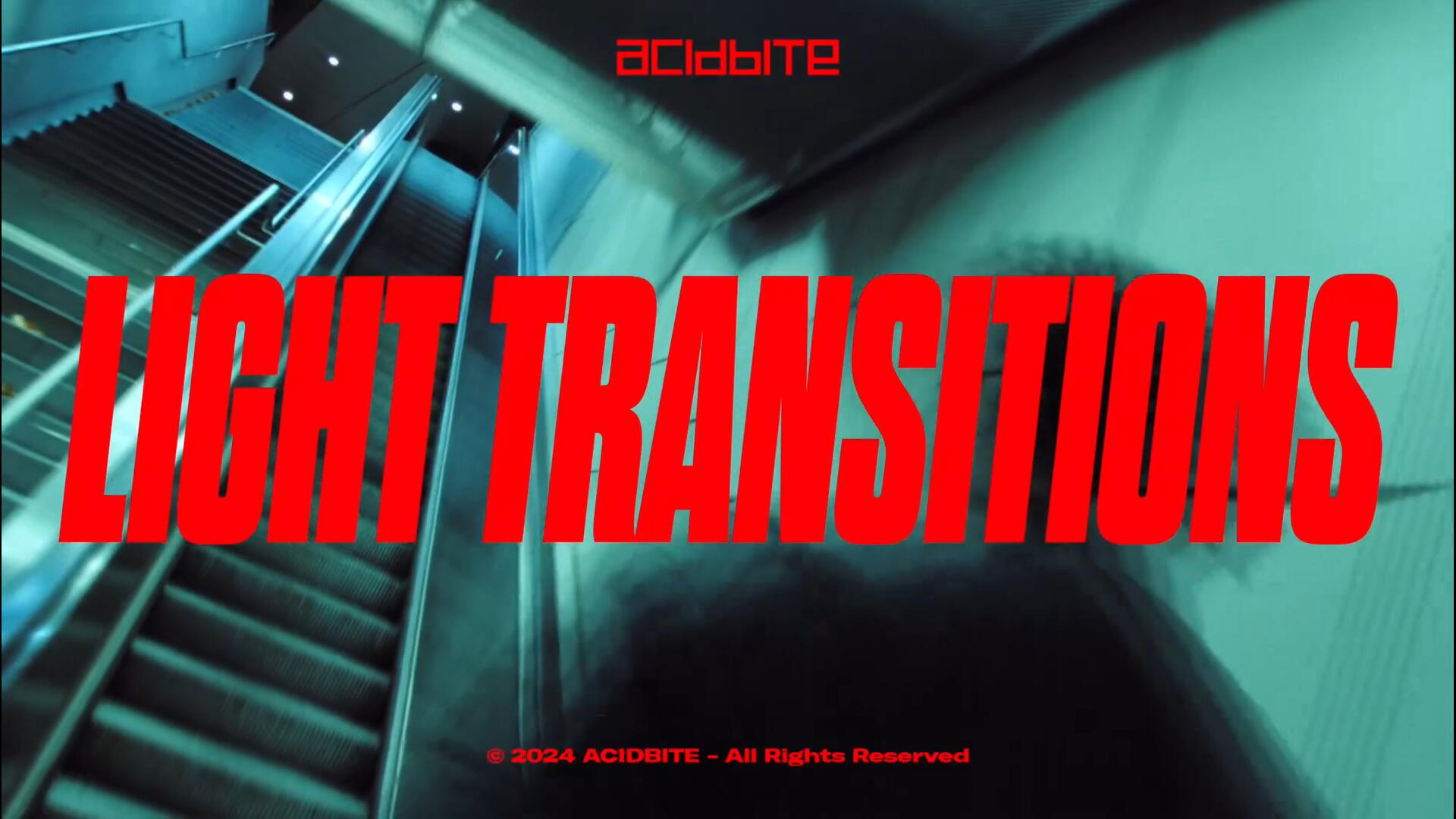 Acidbite – Light Transitions 101种王家卫慢快门风格多彩闪光灯光火焰光效4K视频转场过渡+音效 （10610） -