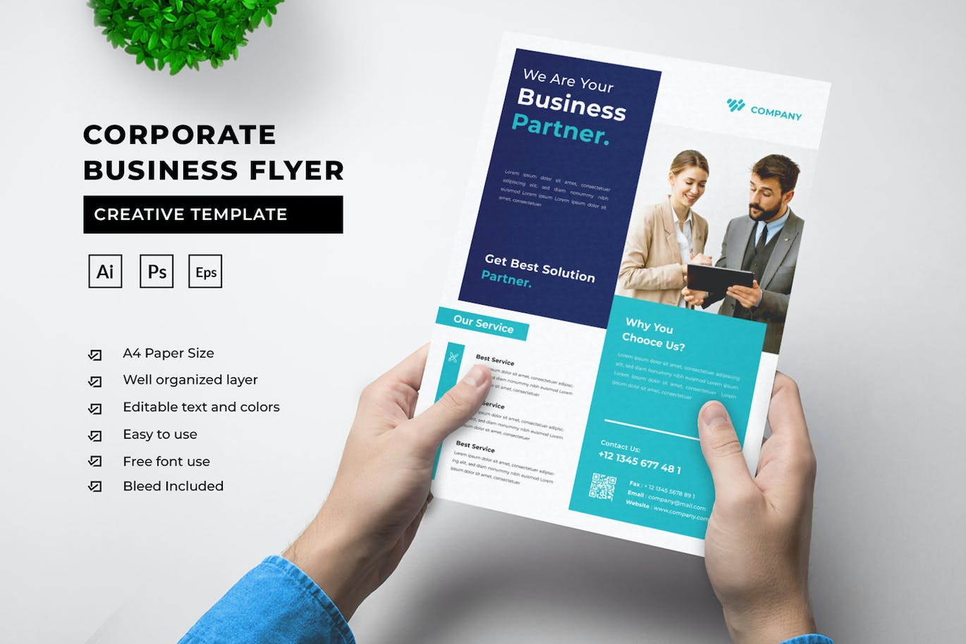 企业品牌海报传单模板 Corporate Business Flyer Template