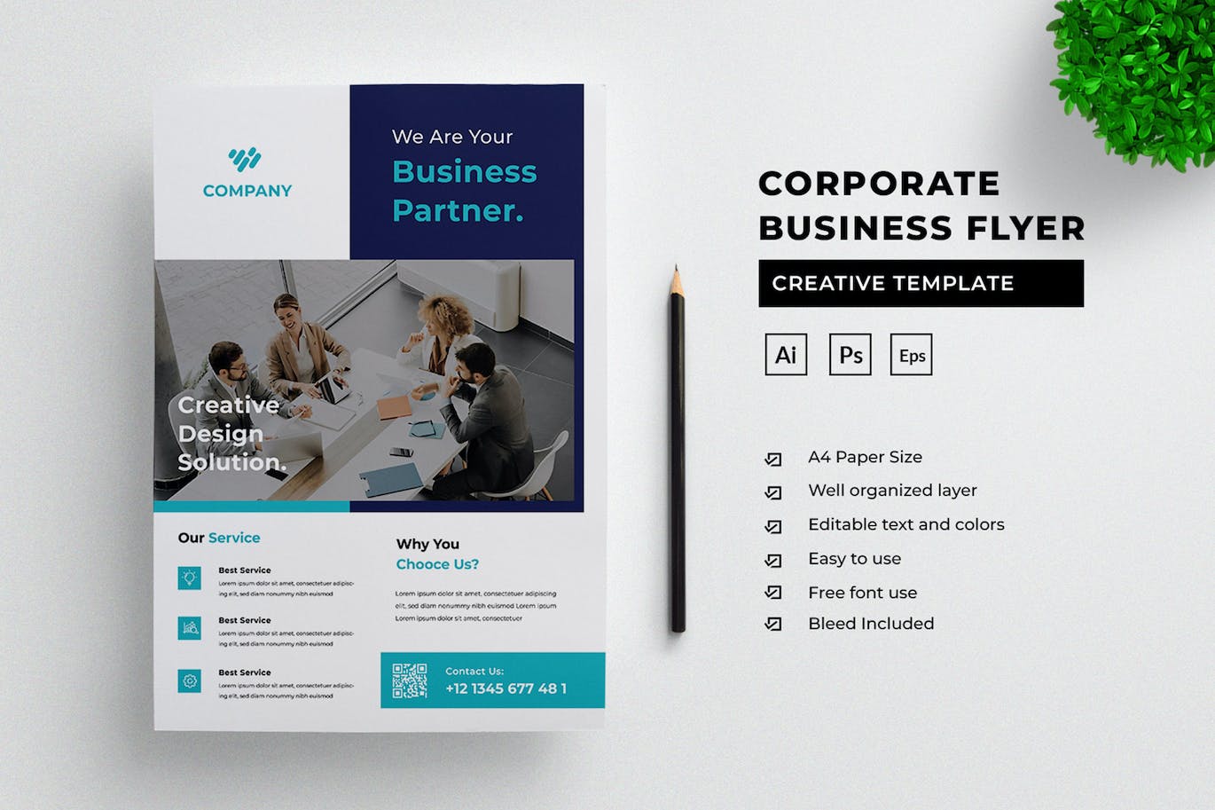 企业创新海报传单模板 Corporate Business Flyer Template