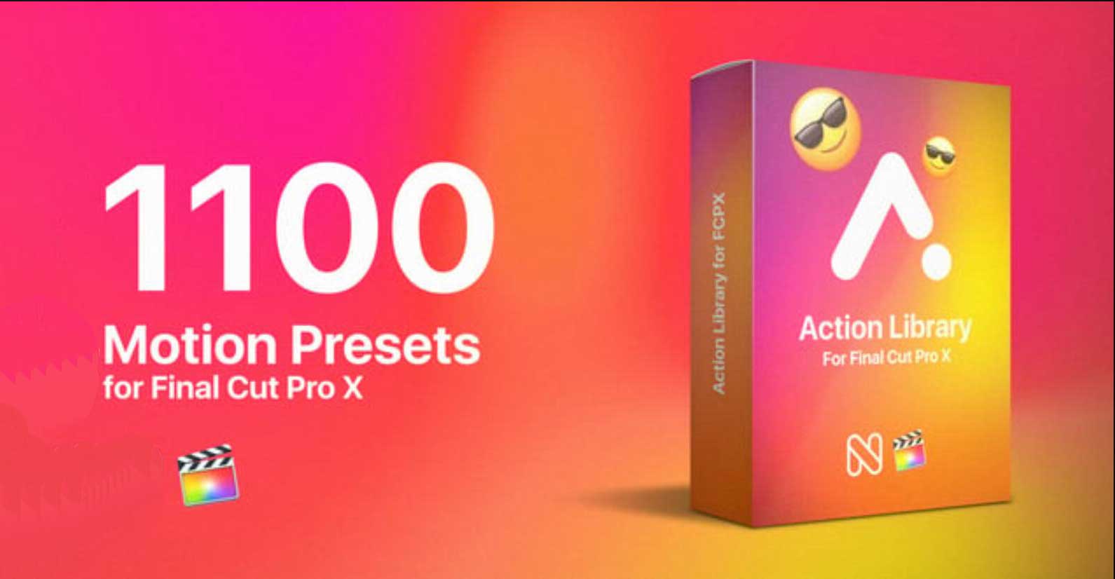 FCPX插件：1100种即用型图层运动缓入缓出弹跳蹦跶动画预设 Motion Presets（10662） -